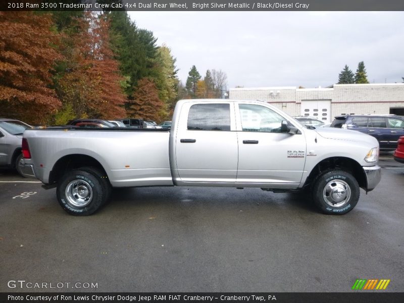 Bright Silver Metallic / Black/Diesel Gray 2018 Ram 3500 Tradesman Crew Cab 4x4 Dual Rear Wheel