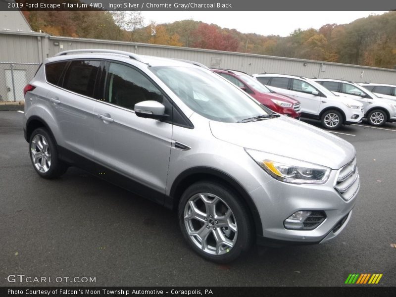 Ingot Silver / Chromite Gray/Charcoal Black 2019 Ford Escape Titanium 4WD