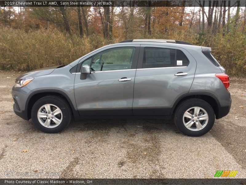 Satin Steel Metallic / Jet Black 2019 Chevrolet Trax LT AWD