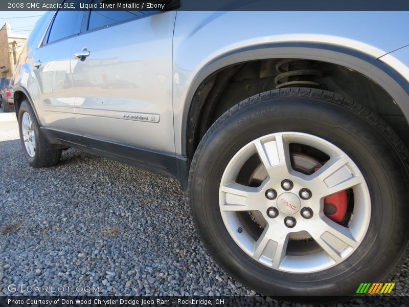 Liquid Silver Metallic / Ebony 2008 GMC Acadia SLE