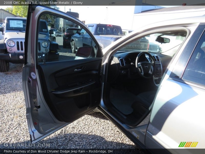 Liquid Silver Metallic / Ebony 2008 GMC Acadia SLE