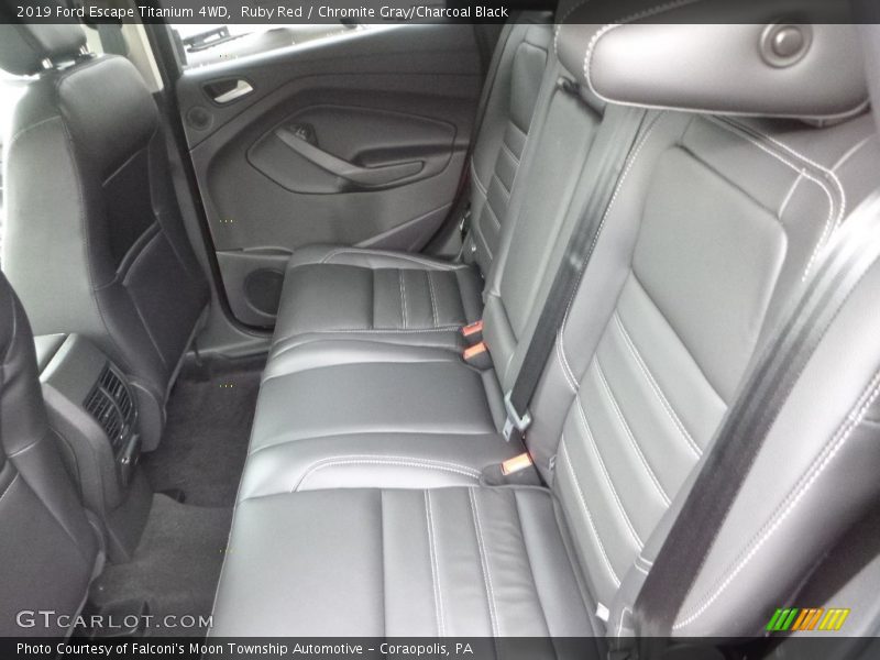 Ruby Red / Chromite Gray/Charcoal Black 2019 Ford Escape Titanium 4WD