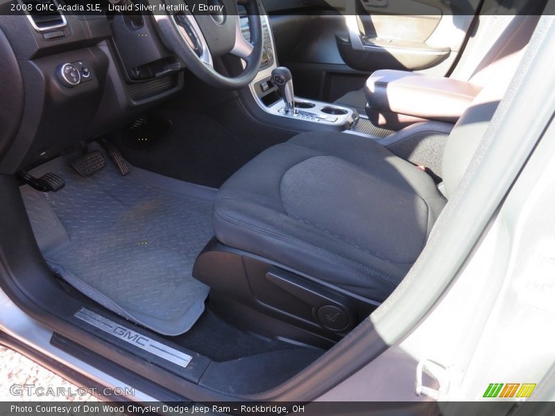 Liquid Silver Metallic / Ebony 2008 GMC Acadia SLE