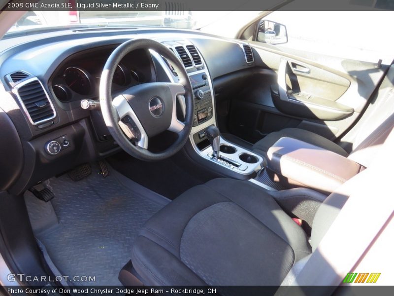 Liquid Silver Metallic / Ebony 2008 GMC Acadia SLE