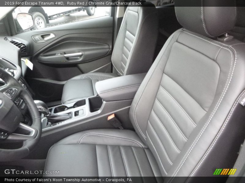 Ruby Red / Chromite Gray/Charcoal Black 2019 Ford Escape Titanium 4WD