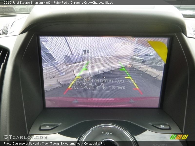 Ruby Red / Chromite Gray/Charcoal Black 2019 Ford Escape Titanium 4WD