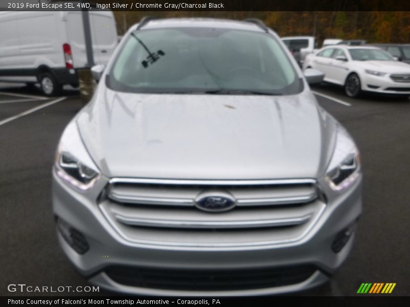 Ingot Silver / Chromite Gray/Charcoal Black 2019 Ford Escape SEL 4WD