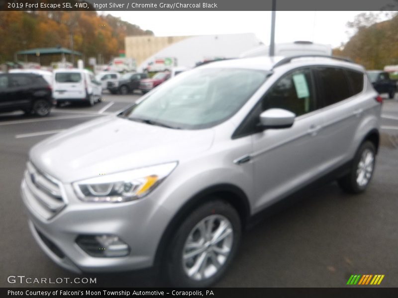 Ingot Silver / Chromite Gray/Charcoal Black 2019 Ford Escape SEL 4WD