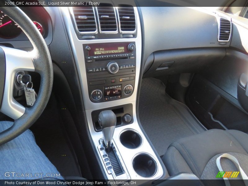 Liquid Silver Metallic / Ebony 2008 GMC Acadia SLE