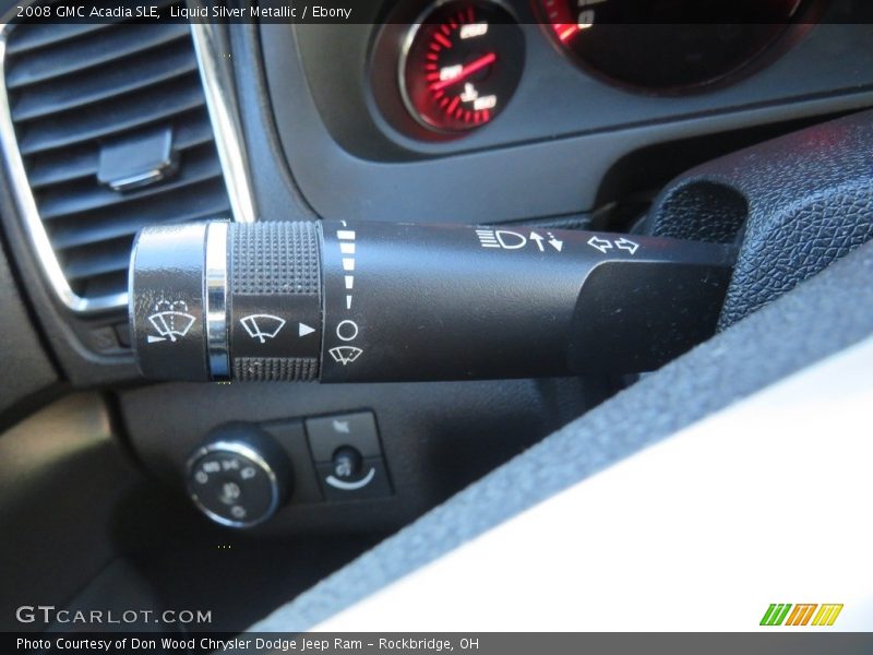 Liquid Silver Metallic / Ebony 2008 GMC Acadia SLE