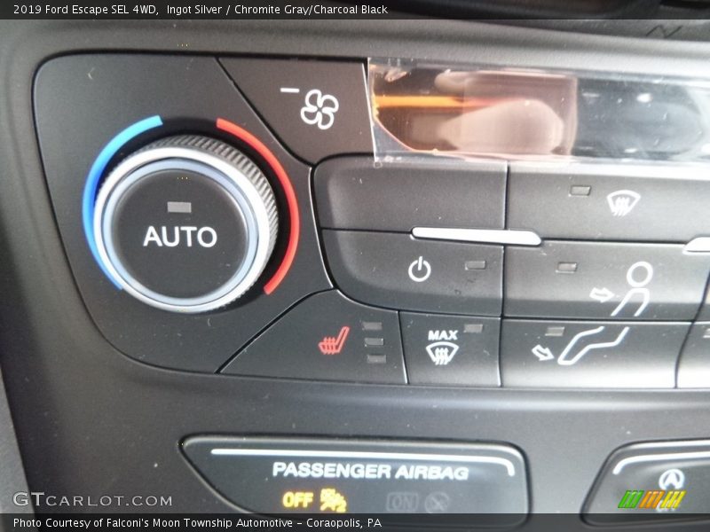 Ingot Silver / Chromite Gray/Charcoal Black 2019 Ford Escape SEL 4WD