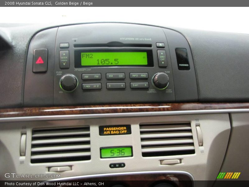 Golden Beige / Beige 2008 Hyundai Sonata GLS