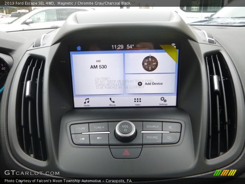 Controls of 2019 Escape SEL 4WD