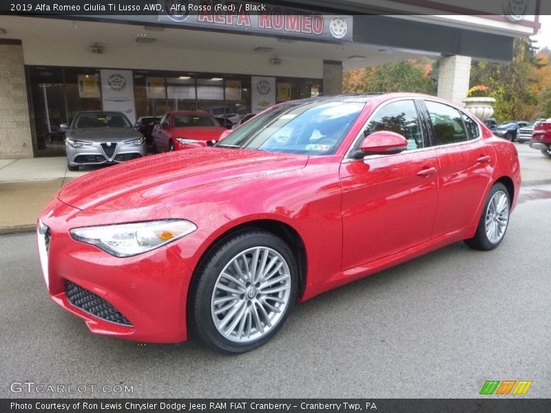 Alfa Rosso (Red) / Black 2019 Alfa Romeo Giulia Ti Lusso AWD