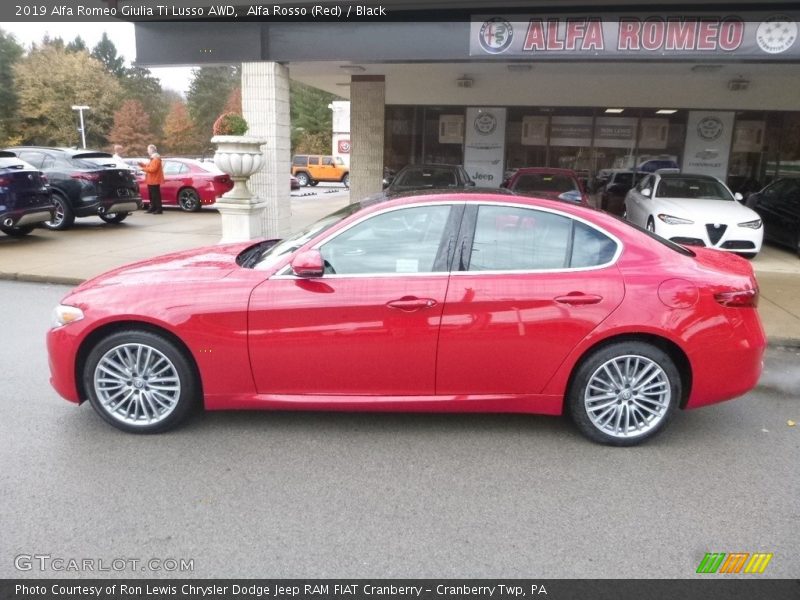 Alfa Rosso (Red) / Black 2019 Alfa Romeo Giulia Ti Lusso AWD