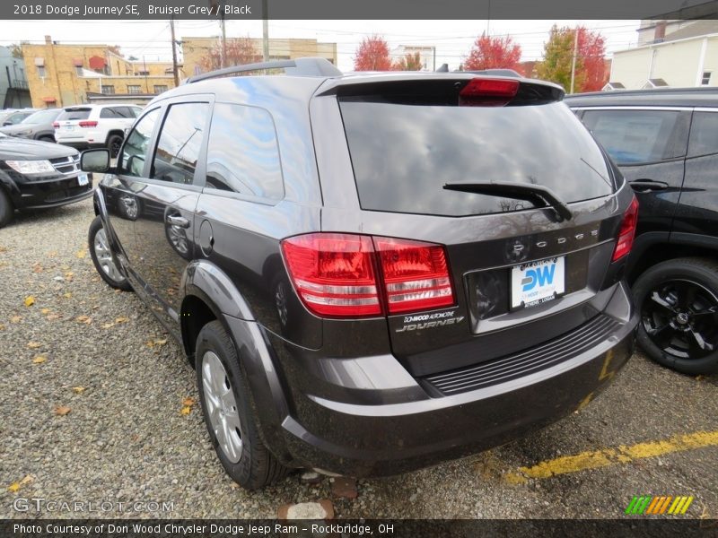 Bruiser Grey / Black 2018 Dodge Journey SE