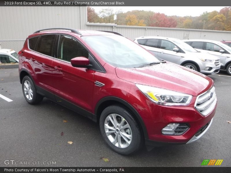 Ruby Red / Chromite Gray/Charcoal Black 2019 Ford Escape SEL 4WD