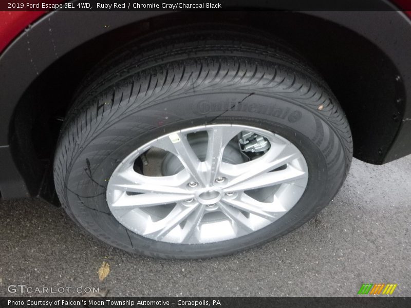 Ruby Red / Chromite Gray/Charcoal Black 2019 Ford Escape SEL 4WD