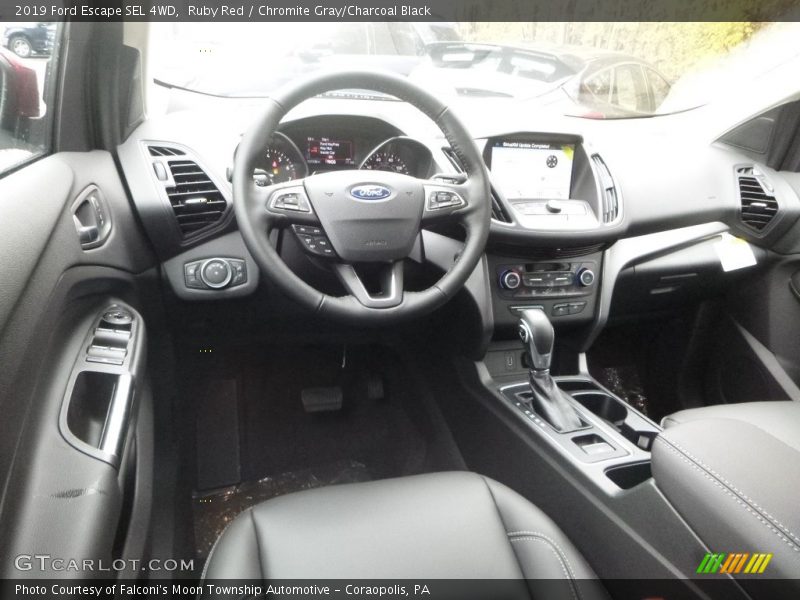 Ruby Red / Chromite Gray/Charcoal Black 2019 Ford Escape SEL 4WD
