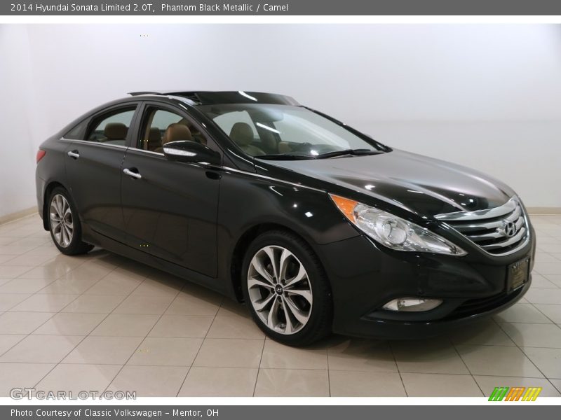 Phantom Black Metallic / Camel 2014 Hyundai Sonata Limited 2.0T