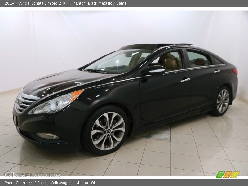 Phantom Black Metallic / Camel 2014 Hyundai Sonata Limited 2.0T