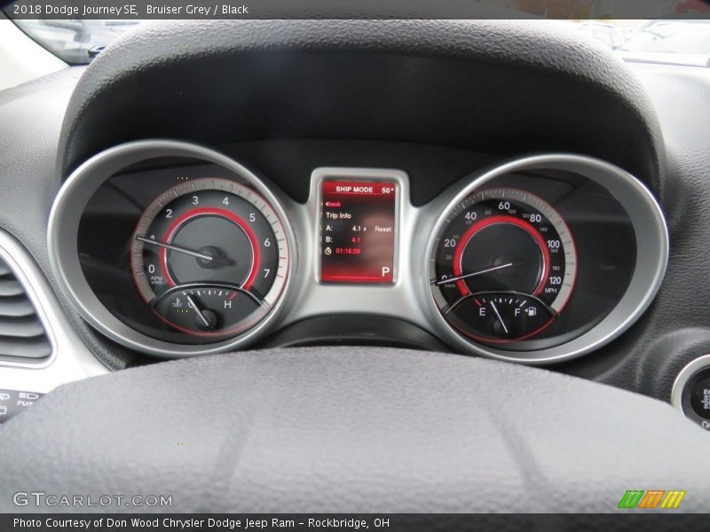 Bruiser Grey / Black 2018 Dodge Journey SE