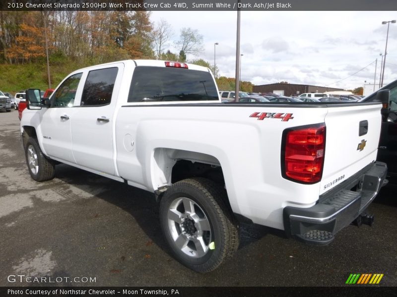 Summit White / Dark Ash/Jet Black 2019 Chevrolet Silverado 2500HD Work Truck Crew Cab 4WD