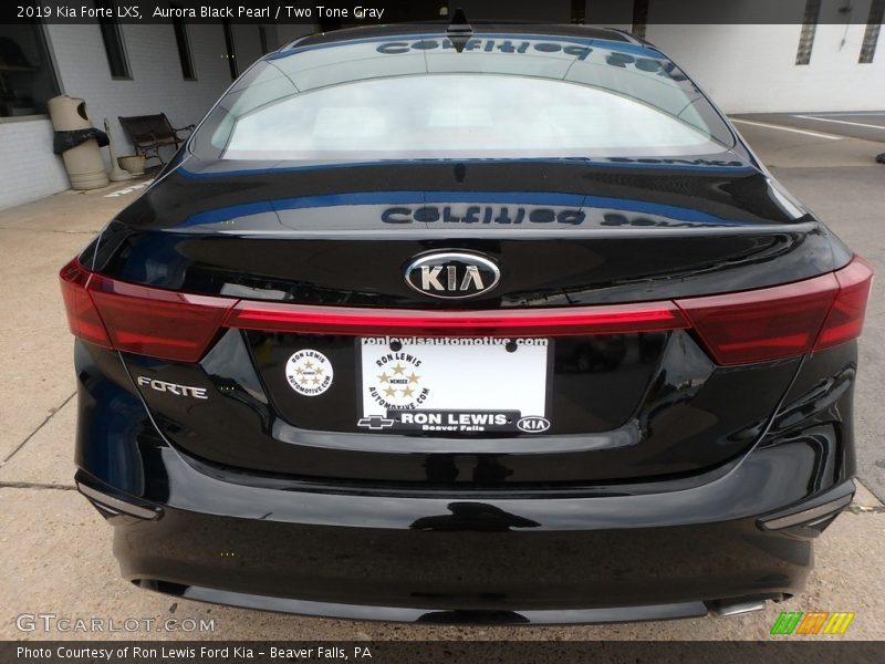 Aurora Black Pearl / Two Tone Gray 2019 Kia Forte LXS