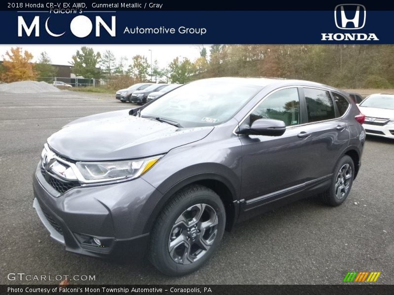 Gunmetal Metallic / Gray 2018 Honda CR-V EX AWD