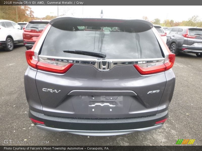 Gunmetal Metallic / Gray 2018 Honda CR-V EX AWD