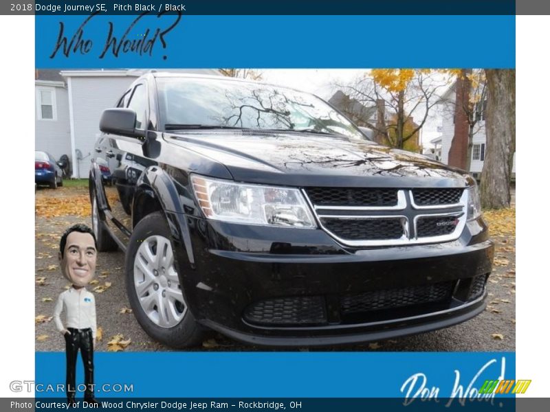Pitch Black / Black 2018 Dodge Journey SE