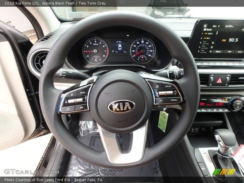 Aurora Black Pearl / Two Tone Gray 2019 Kia Forte LXS