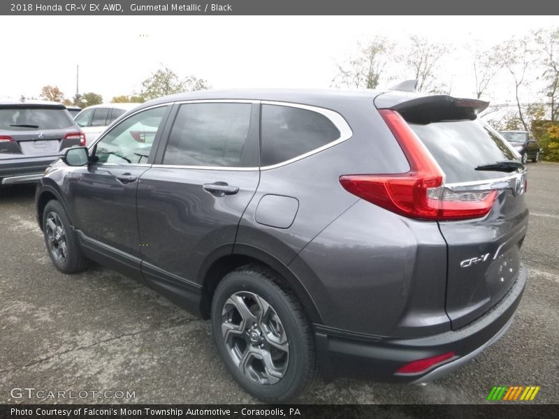 Gunmetal Metallic / Black 2018 Honda CR-V EX AWD
