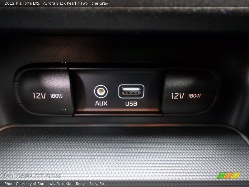 Aurora Black Pearl / Two Tone Gray 2019 Kia Forte LXS