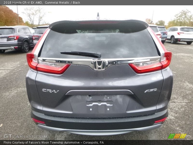Gunmetal Metallic / Black 2018 Honda CR-V EX AWD