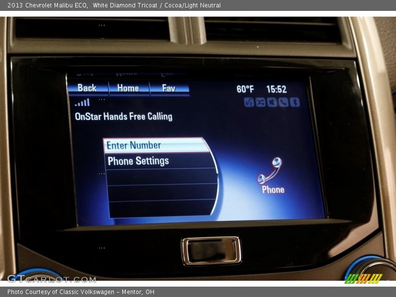 White Diamond Tricoat / Cocoa/Light Neutral 2013 Chevrolet Malibu ECO