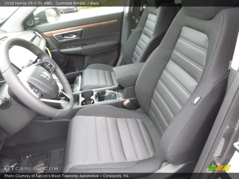 Gunmetal Metallic / Black 2018 Honda CR-V EX AWD