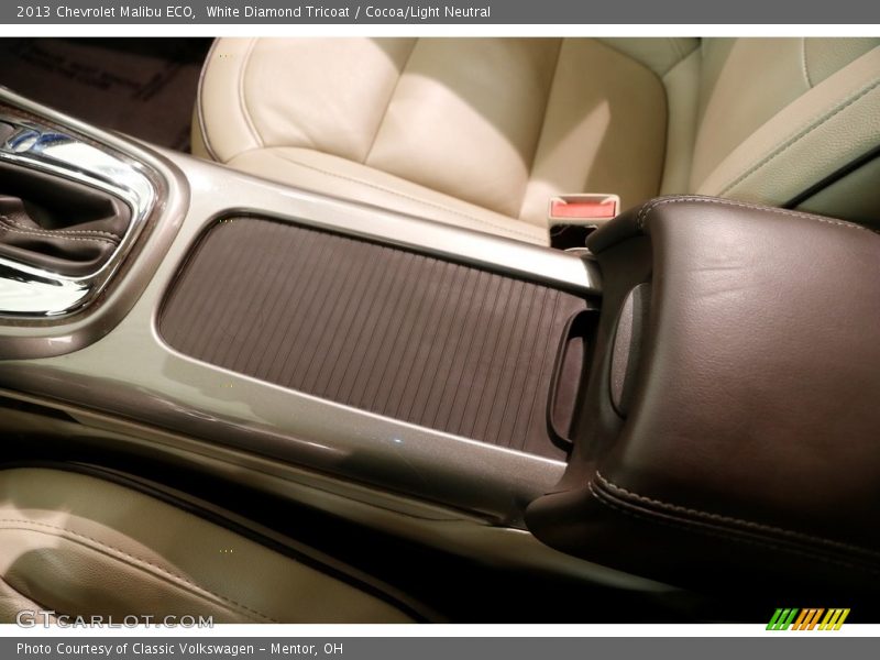 White Diamond Tricoat / Cocoa/Light Neutral 2013 Chevrolet Malibu ECO