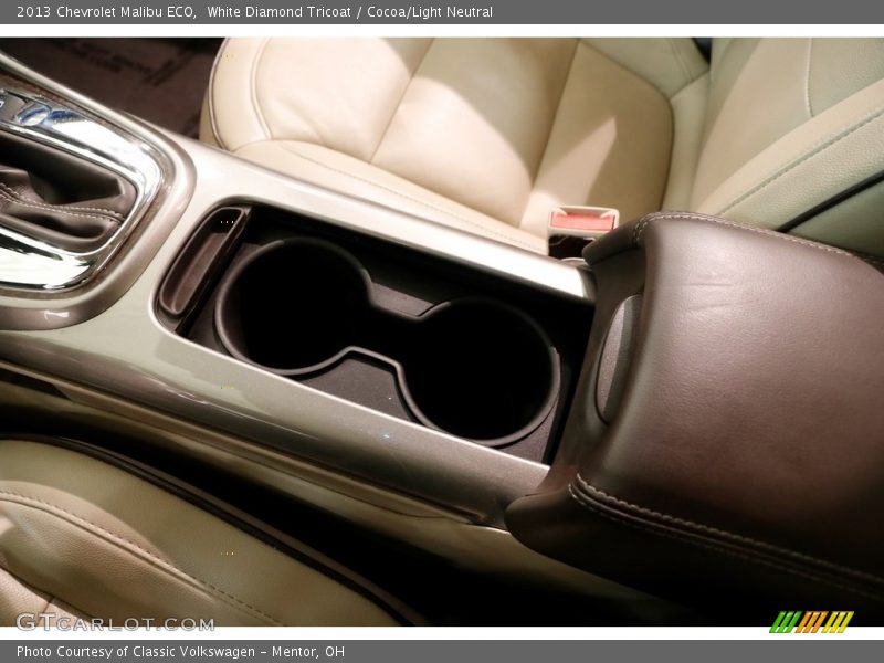 White Diamond Tricoat / Cocoa/Light Neutral 2013 Chevrolet Malibu ECO