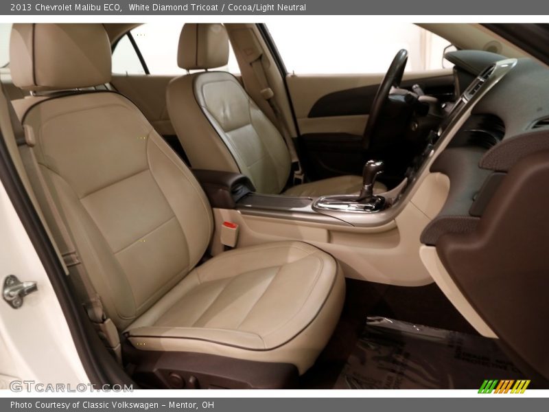White Diamond Tricoat / Cocoa/Light Neutral 2013 Chevrolet Malibu ECO
