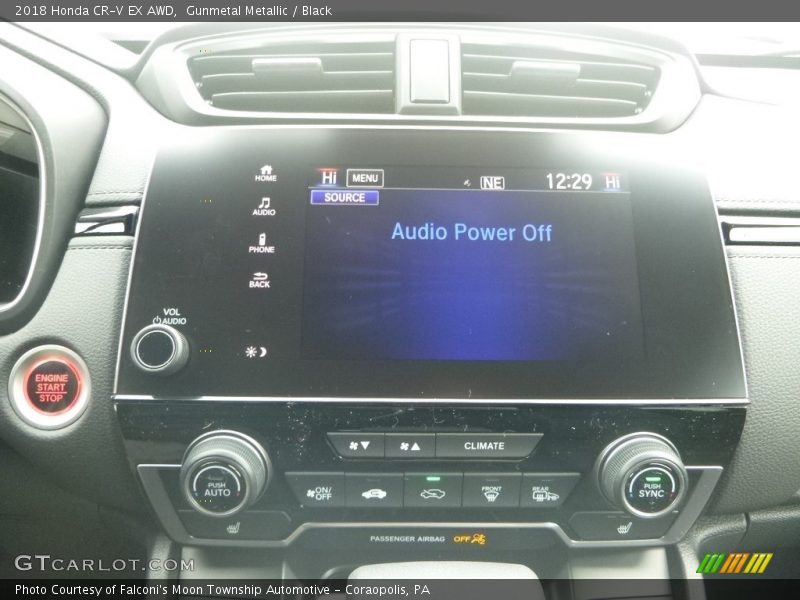 Gunmetal Metallic / Black 2018 Honda CR-V EX AWD