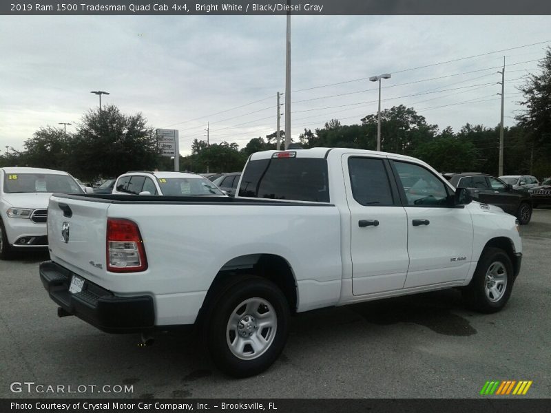 Bright White / Black/Diesel Gray 2019 Ram 1500 Tradesman Quad Cab 4x4