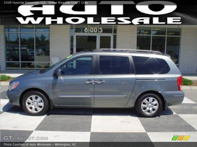 Green Meadow Gray / Gray 2008 Hyundai Entourage GLS