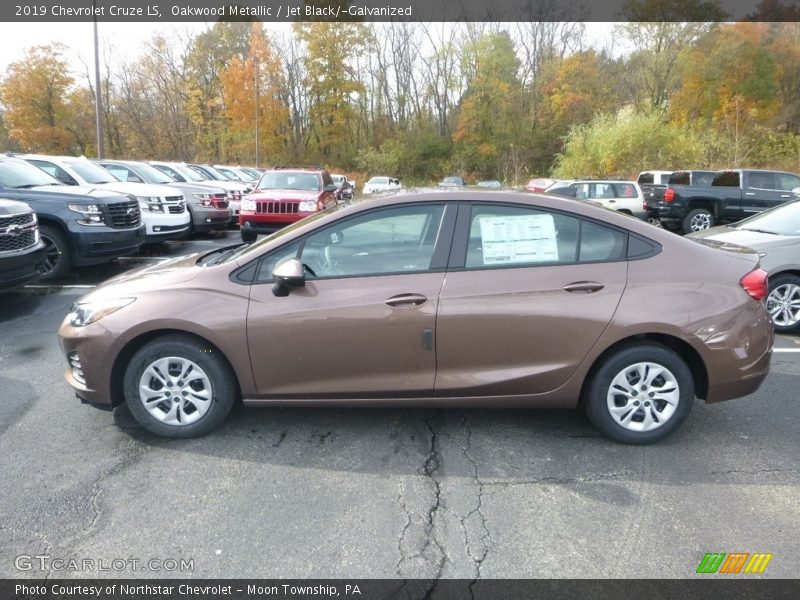 Oakwood Metallic / Jet Black/­Galvanized 2019 Chevrolet Cruze LS