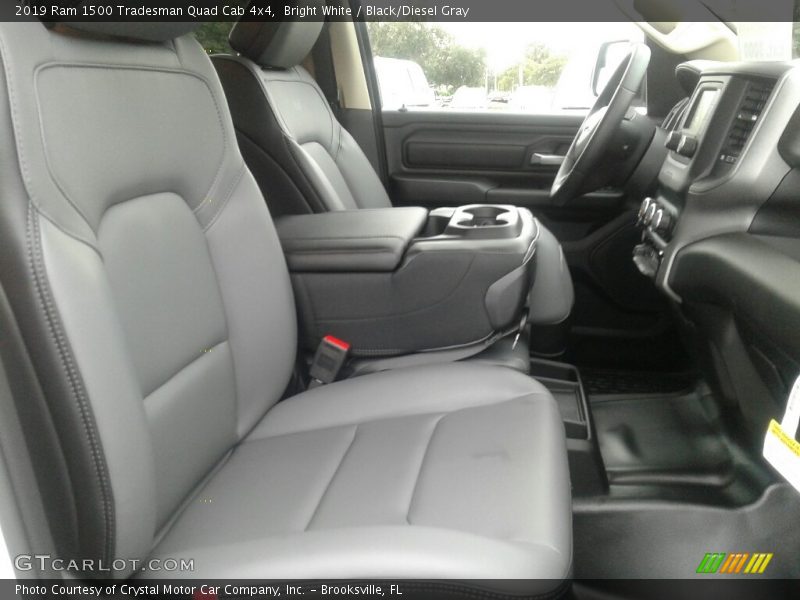 Bright White / Black/Diesel Gray 2019 Ram 1500 Tradesman Quad Cab 4x4
