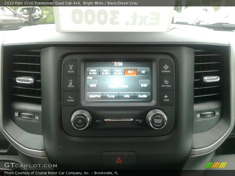 Bright White / Black/Diesel Gray 2019 Ram 1500 Tradesman Quad Cab 4x4