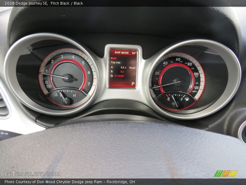 Pitch Black / Black 2018 Dodge Journey SE