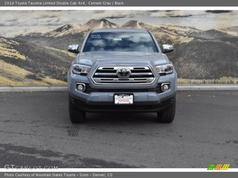 Cement Gray / Black 2019 Toyota Tacoma Limited Double Cab 4x4