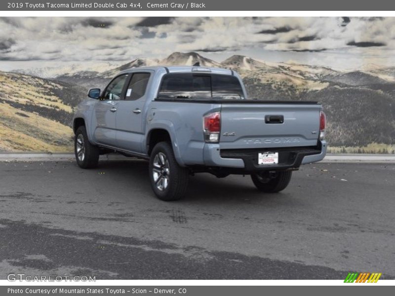 Cement Gray / Black 2019 Toyota Tacoma Limited Double Cab 4x4