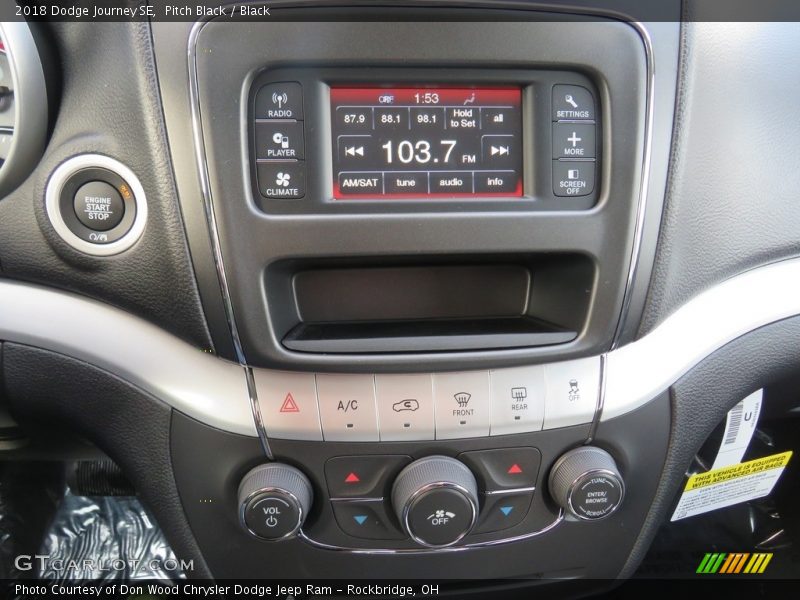 Pitch Black / Black 2018 Dodge Journey SE